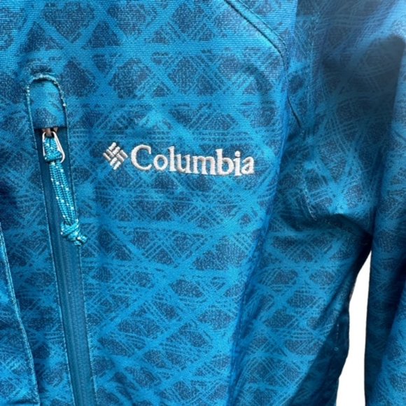 Women's Columbia Softshell Jacket Omni-Tech Hooded Blue Jacket SMALL. - Picture 2 of 13